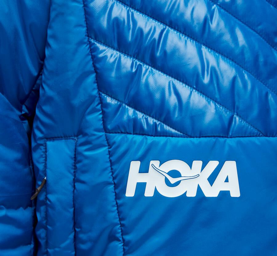 Hoka One One Jackets Womens Blue - Puffy - 98760CZGP